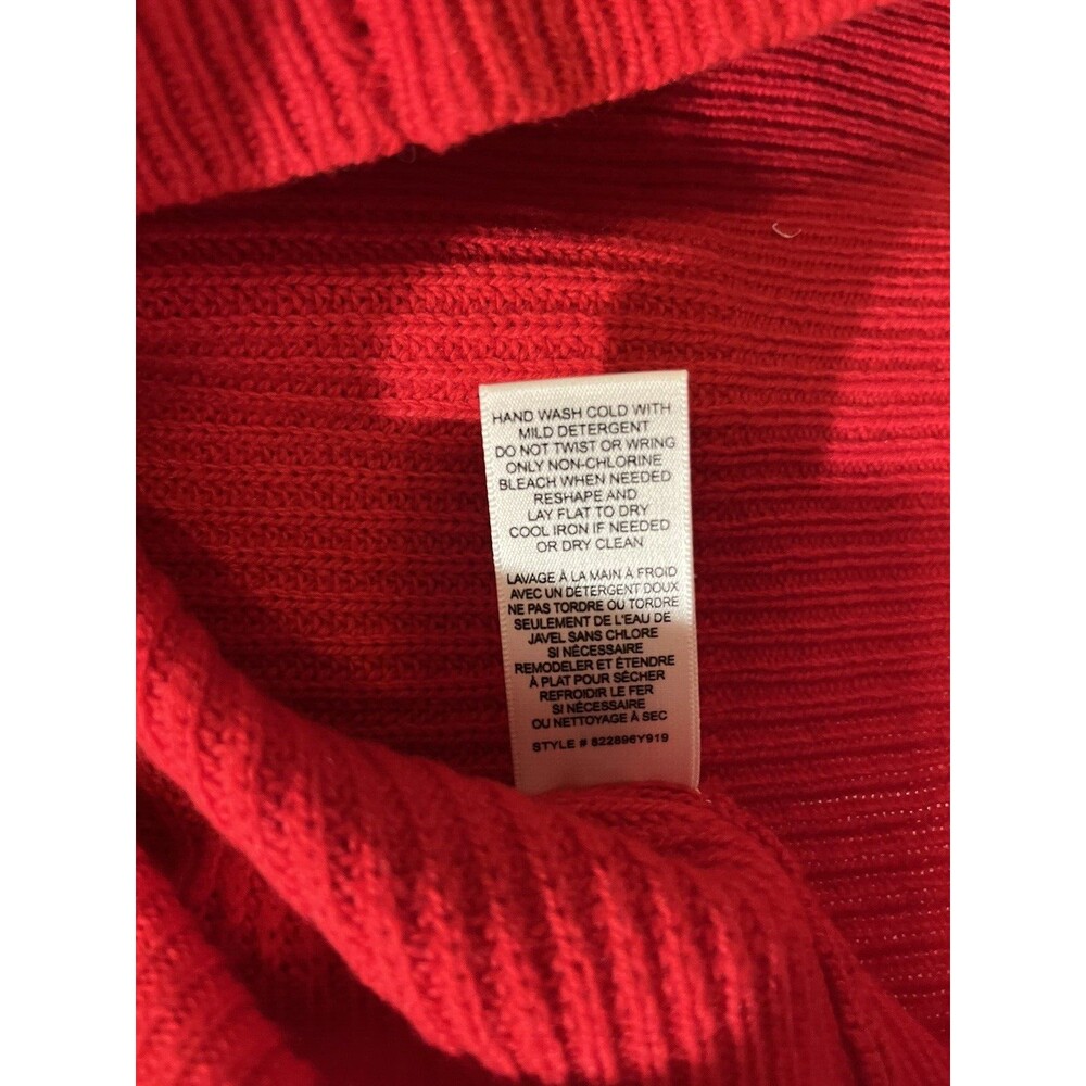 Rebecca Taylor womens Mock Neck Turtleneck Sweater size XS Red Wool Blend $295 - Picture 11 of 11